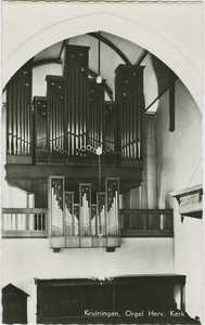 KRU-P-5 Kruiningen, Orgel Herv. Kerk. Orgel in de Nederlandse Hervormde kerk aan de Burgemeester Elenbaasstraat te Kruiningen