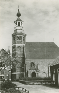 KTD-P-7 Kattendijke, Ned. Herv. Kerk. De Nederlandse Hervormde kerk aan de Dorpsstraat te Kattendijke