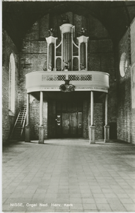 NIS-P-4 Nisse, Orgel Ned. Herv. Kerk. Het orgel in de Nederlandse Hervormde kerk aan het Dorpsplein te Nisse