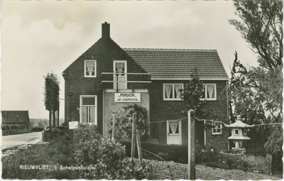 NVL-P-87 Nieuwvliet, 't Schelpenhuisje . Pension Het Schelpenhuisje te Nieuwvliet