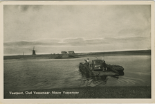 OVM-P-55 Veerpont, Oud Vossemeer - Nieuw Vossemeer. De veerpont over de Eendracht tussen Nieuw- en Oud-Vossemeer bij ...