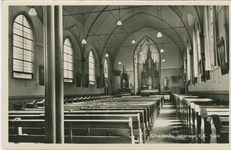 OVZ-P-4 Ovezande, Interieur R.K. Kerk. Het interieur van de Rooms-katholieke kerk aan de Schutterstraat te Ovezande