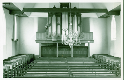 SKW-5 Serooskerke (W.), Orgel. Ned. Herv. Kerk. Het orgel in de Nederlandse Hervormde kerk aan de Noordweg te ...