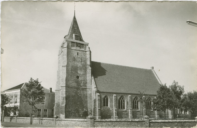 SKW-P-5 Ned. Herv. Kerk, Serooskerke (W.). De Nederlandse Hervormde kerk aan de Noordweg te Serooskerke (Walcheren)