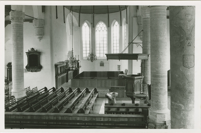 SMD-7 St. Maartensdijk, Interieur Ned. Herv. Kerk. Interieur van de Nederlandse Hervormde kerk te Sint Maartensdijk