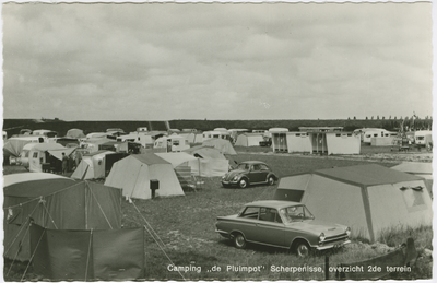 SRP-P-52 Camping de Pluimpot Scherpenisse, overzicht 2de terrein. Overzicht tweede terrein, camping De Pluimpot aan de ...