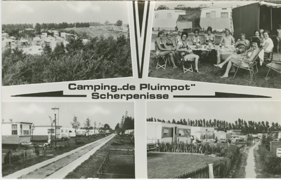SRP-P-69 Camping de Pluimpot Scherpenisse. Combinatiekaart Camping de Pluimpot Scherpenisse : drie foto's van het ...
