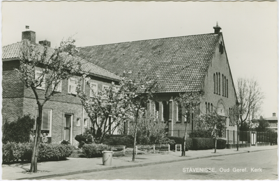 STA-P-9 Stavenisse, Oud Geref. Kerk. De Oud Gereformeerde kerk aan de Prins Bernhardstraat te Stavenisse