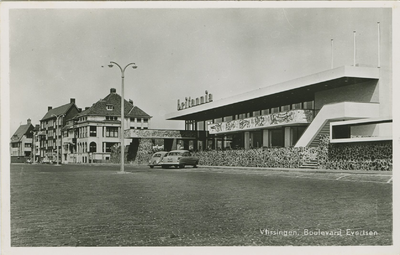VLI-P-29 Vlissingen, Boulevard Evertsen. Hotel Britannia aan de Boulevard Evertsen te Vlissingen