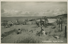 VRO-P-159 Vrouwenpolder, Strand en Zee. Strand en zee bij Vrouwenpolder