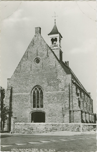 VRO-P-8 Vrouwenpolder, N.H. Kerk. De Nederlandse Hervormde kerk aan de Fort den Haakweg te Vrouwenpolder