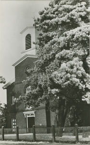 WIL-P-2 Ned. Herv. Kerk te Wilhelminadorp. De Nederlandse Hervormde kerk aan de Brugstraat te Wilhelminadorp in de winter