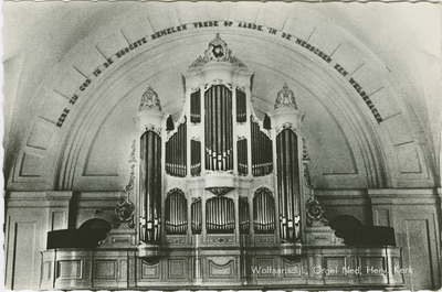 WOL-P-6 Wolphaartsdijk, Orgel Ned. Herv. Kerk. Het orgel van de Nederlandse Hervormde kerk aan de Oostkerkestraat te ...