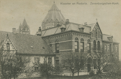 ZVB-P-2 Klooster en Pastorie. Zevenbergschen-Hoek.. Het Klooster en de Pastorie te Zevenbergschen-Hoek.