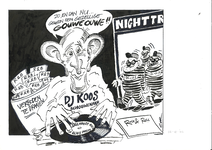 20021228 Burgemeester Koos Schouwenaar als dj bij discotheek The Nighttrain
