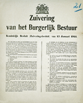 21 Nederlandse Regering in ballingschap - Koninklijk Besluit - Zuivering van het Burgerlijk Bestuur