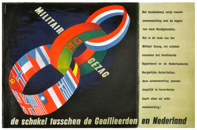 109 Militair Gezag, de schakel tussen de Geallieerden en Nederland - Oproep om in het landsbelang samen te werken met ...
