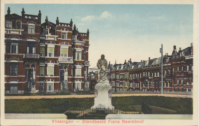 1311 'Vlissingen - Standbeeld Frans Naerebout' Beeldhouwer: A.G. van Lom. Onthuld op 9 aug. 1919 op Boulevard Bankert.