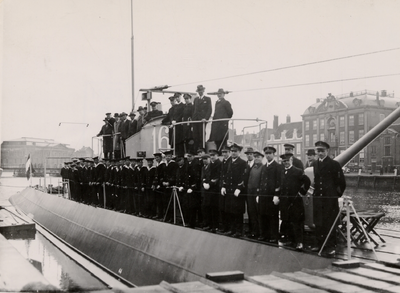 1407 De O 16, onderzeeboot, Bouwnr.: 200, bouwjaar: 1936. Eigenaar: Kon. Ned. Marine. Op een mijn gelopen en gezonken ...