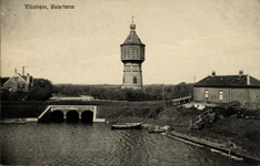 1625 'Vlissingen, Watertoren'. Op de voorgrond de kleine Spuiboezem