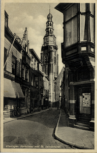 1637 'Vlissingen. Kerkstraat met St. Jacobstoren'