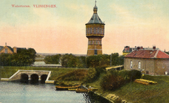 1674 'Watertoren. Vlissingen.' Op de voorgrond de kleine Spuiboezem