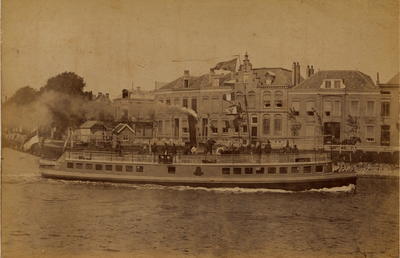 1871 De Koningsweg met op de voorgrond het Kanaal door Walcheren en het schip Luctor et Emergo