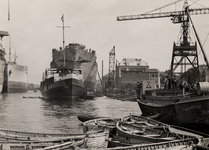 202 De 'Prins Willem I', veerboot van de Provinciale Stoombootdiensten in Zeeland. Bouwnr.: 199, bouwjaar: 1933.In ...