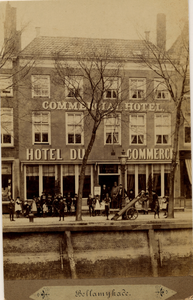 203 Hotel Du Commerce op de Bellamykade in het gedeelte tussen de Nieuwstraat en de Nieuwendijk