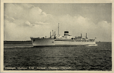2084 'Vlissingen. Mailboot S.M. 'Zeeland'. Vlissingen - Harwich' Stoomvaartmij. Zeeland, m.s. Koningin Emma.
