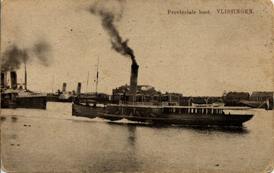 2087 'Provinciale boot. Vlissingen.' Provinciale Stoombootdiensten in Zeeland.