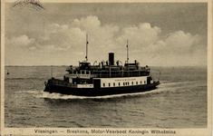 2096 'Vlissingen - Breskens, Motor-Veerboot Koningin Wilhelmina' Provinciale Stoombootdiensten in Zeeland. Bouwjaar van ...