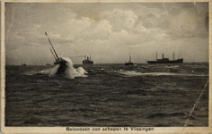 2335 'Beloodsen van schepen te Vlissingen' Loodswezen, loodsboot op de rede van Vlissingen.