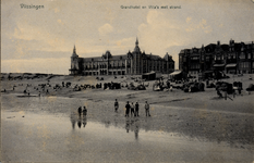 2902 'Vlissingen. Grandhotel en Villa's met strand.'Badstrand het Boulevard Evertsen met Grand Hotel des Bains (later ...