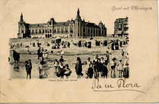 2913 'Grand Hotel met strand. Groet uit Vlissingen'Badstrand en Grand Hotel des Bains (later Britannia) op Boulevard ...