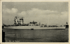 367 'Hr.Ms. de Ruyter'. Koninklijke Marine, lichte kruiser De Ruyter, in 1933 op stapel gezet, in 1935 te water gelaten ...