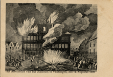 39 'Het Afbranden van het Stadhuis te Vlissingen den 14. Augustus 1809.'