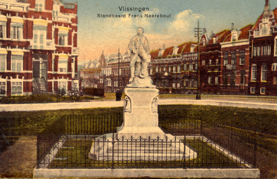 4013 'Vlissingen. Standbeeld Frans Naerebout' Beeldhouwer: A.G. van Lom. Onthuld op 9 aug. 1919 op Boulevard Bankert.