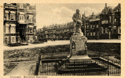 4599 'Vlissingen. Monument Naerebout'Beeldhouwer: A.G. van Lom. Standbeeld onthuld op 9 aug. 1919 op Boulevard Bankert. ...