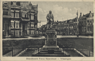 4718 'Standbeeld Frans Naerebout - Vlissingen' Onthuld op 9 aug. 1919 op Boulevard Bankert. Beeldhouwer A.G. v. Lom'