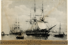 4719 Schroefstoomfregat de Ruyter (1831-1874), 1831 op stapel te Vlissingen als linieschip, omgebouwd 1859-1862 tot ...