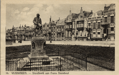 4783 'Vlissingen. - Standbeeld van Frans Naerebout' Beeldhouwer: A.G. van Lom. Onthuld op 9 aug. 1919 op Boulevard ...