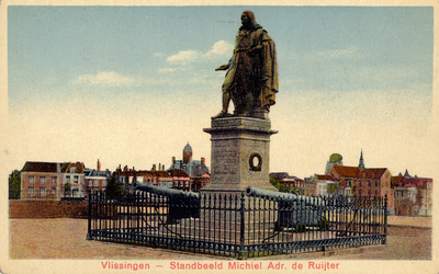 479 'Vlissingen - Standbeeld Michiel Adr. de Ruijter'Standbeeld M.A. de Ruyter, Keizersbolwerk, Boulevard de Ruyter.