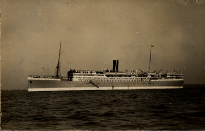 497 Het passagiersschip 'Sibajak', gebouwd door de Kon. Mij. de Schelde voor de Kon. Rott. Lloyd . Bouwjaar 1928.