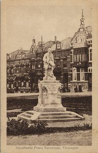 4977 'Standbeeld Frans Naerebout, Vlissingen.' Onthuld op 9 aug. 1919 op Boulevard Bankert. Beeldhouwer A.G. v. Lom'