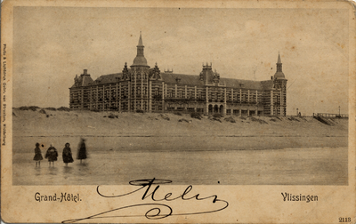 600 'Grand-Hôtel. Vlissingen' Het Grand Hotel des Bains (later Britannia), geopend op 26 juni 1886