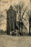 756 'Ned.Her.kerk Oost Souburg' De Nederlands Hervormde kerk op het Oranjeplein in Oost-Souburg