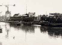 880 Kon. Mij. de Schelde, de 'Prins Willem I', veerboot, tijdens stapelloop. Bouwnr.: 199, bouwjaar: 1933. Eigenaar: ...