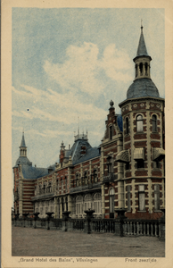 919 'Grand Hotel des Bains, Vlissingen. Front zeezijde'. Geopend op 26 juni 1886 (later Grand Hotel Britannia)
