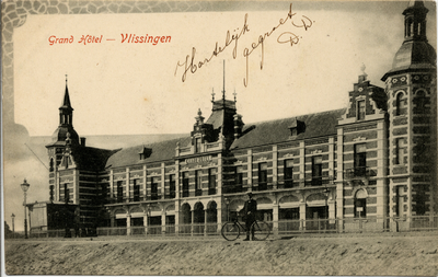993 'Grand Hôtel - Vlissingen'. Het Grand Hotel des Bains (later Britannia), geopend op 26 juni 1886
